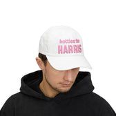 Hotties for Harris Embroidered Cap (pink text)