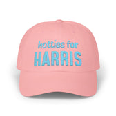 Hotties for Harris Embroidered Cap (light blue text)