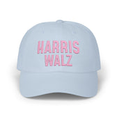 Harris-Walz Embroidered Cap (pink text)