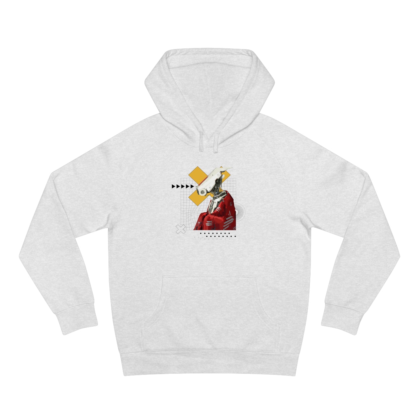 "Robot in Red" Unisex Supply Hoodie