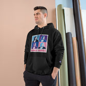 Pop Art Kamala Champion Hoodie (pink text)