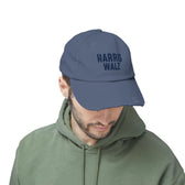 Harris-Walz Distressed Cap (navy text)