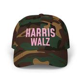 Harris-Walz Embroidered Cap (pink text)