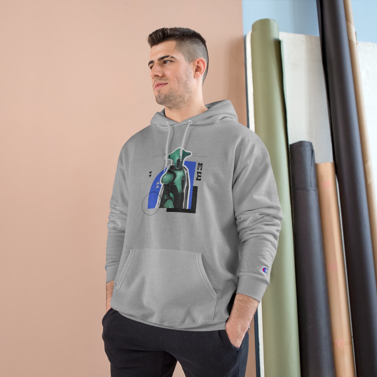 "The Teal One" Champion Hoodie