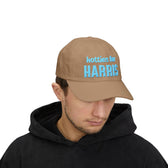 Hotties for Harris Embroidered Cap (light blue text)