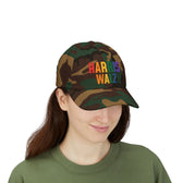 Harris-Walz Embroidered Cap (rainbow text)