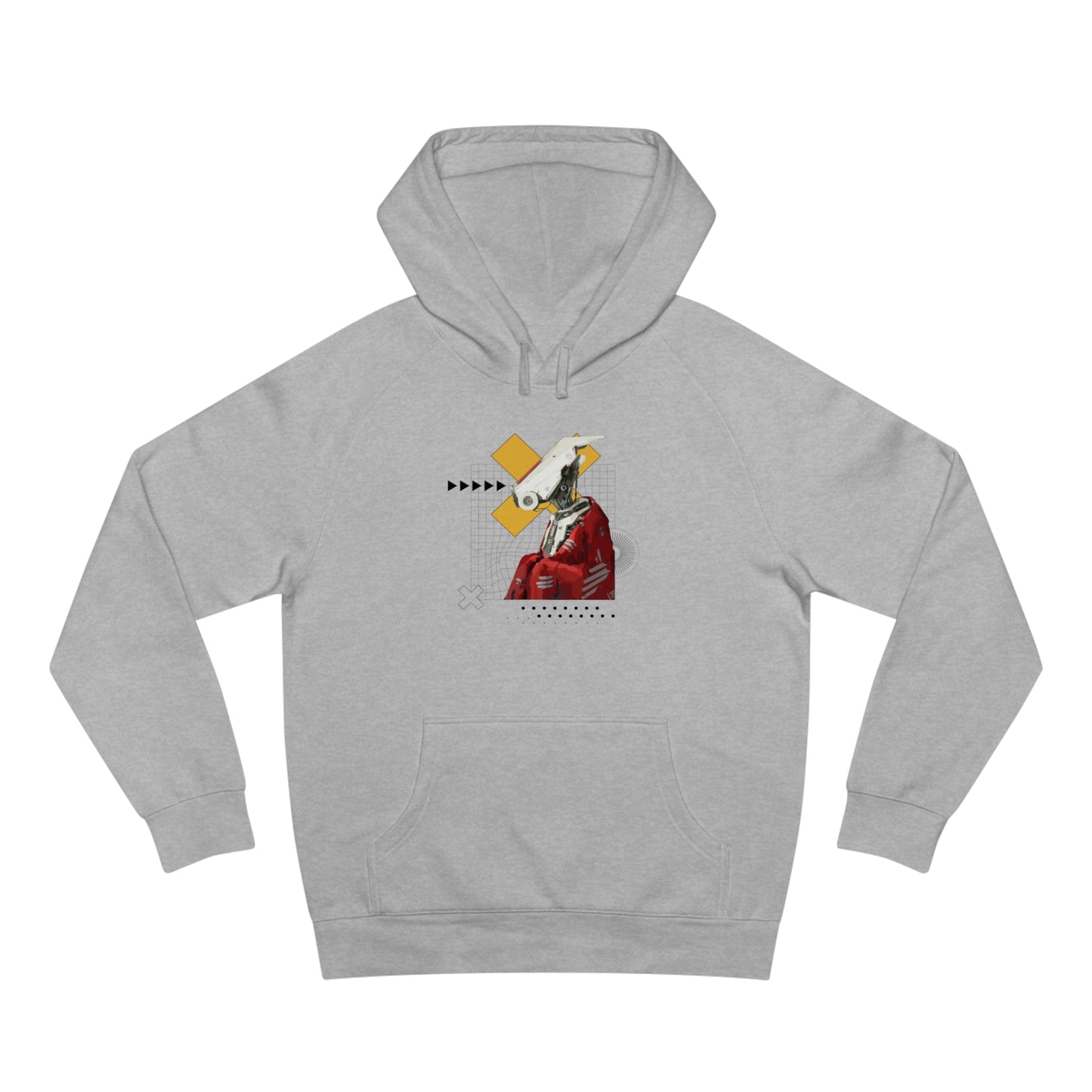 "Robot in Red" Unisex Supply Hoodie