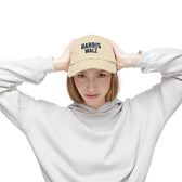 Harris-Walz Distressed Cap (navy text)