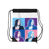 Pop Art Kamala Drawstring Bag