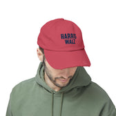 Harris-Walz Distressed Cap (navy text)