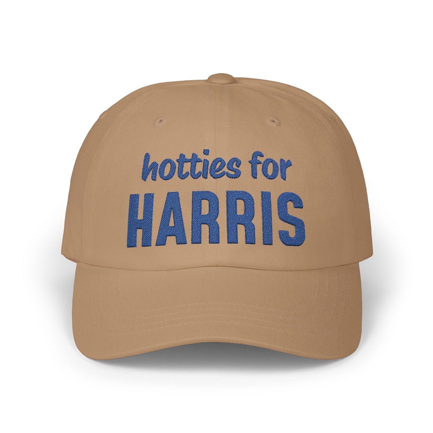 Hotties for Harris Embroidered Cap (blue text)