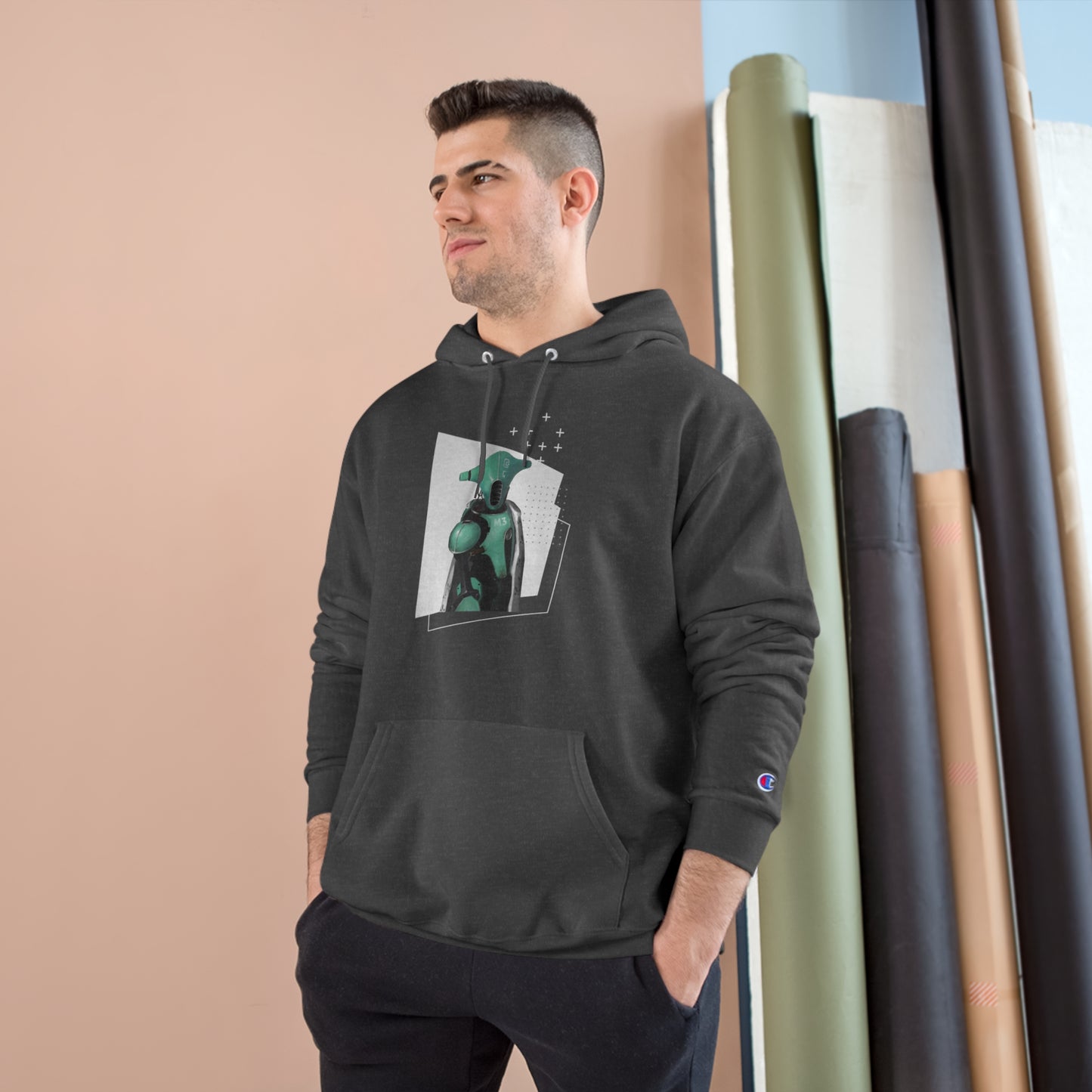 "The Teal One" Champion Hoodie