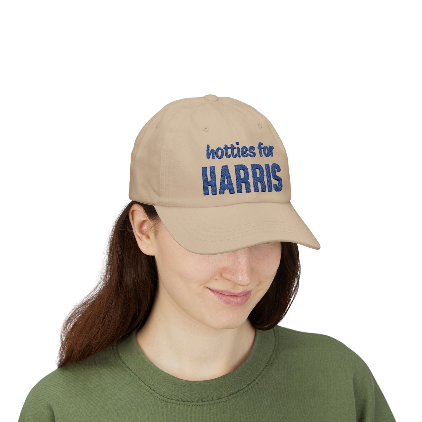 Hotties for Harris Embroidered Cap (blue text)