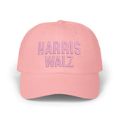 Harris-Walz Embroidered Cap (pink text)