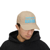 Hotties for Harris Embroidered Cap (light blue text)