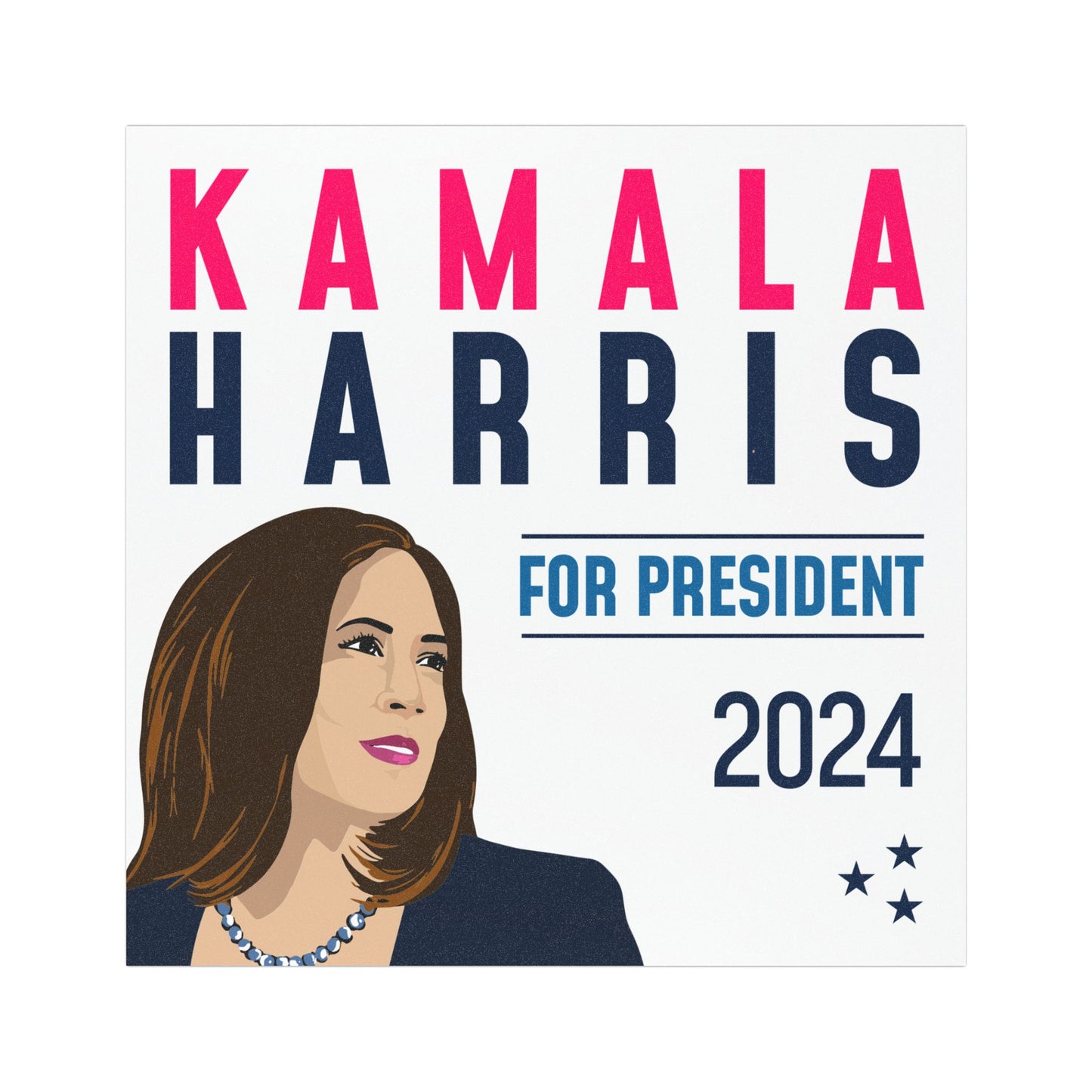 KH for Prez Car Magnet (illustrated)