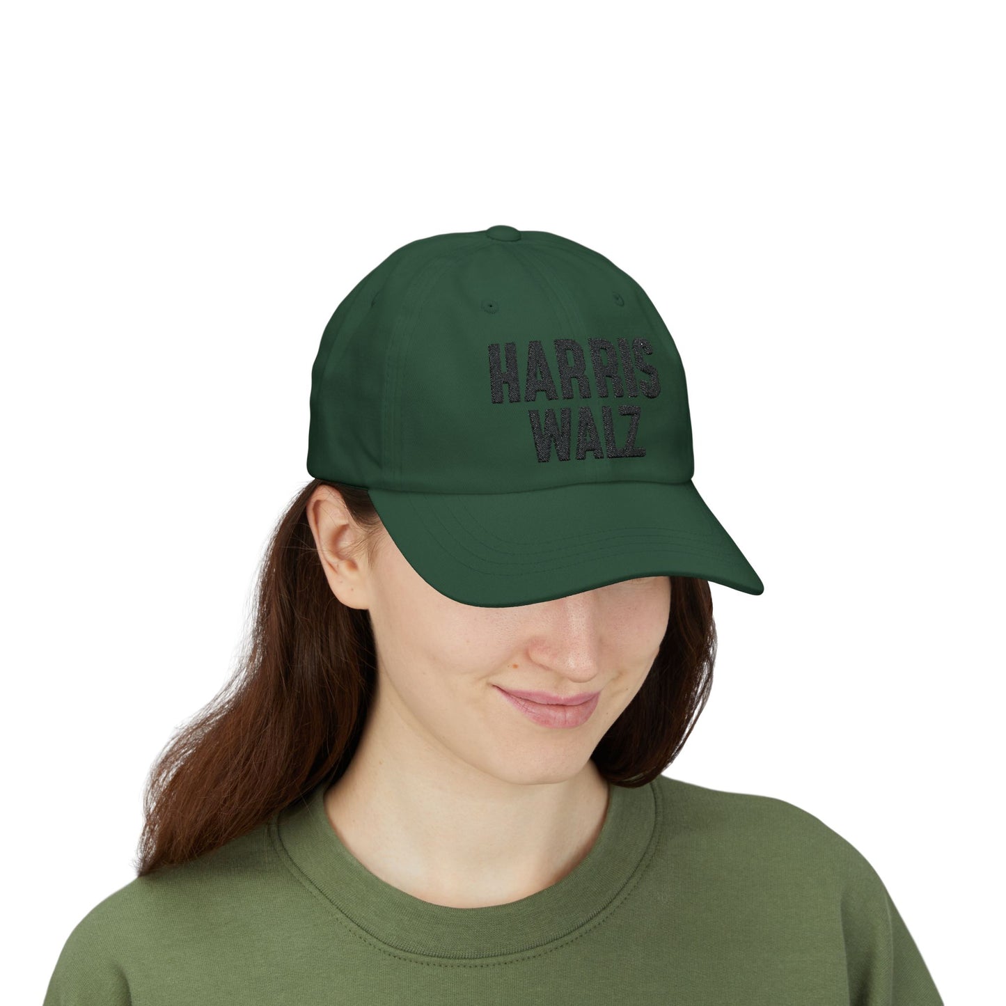 Harris-Walz Embroidered Cap (navy text)