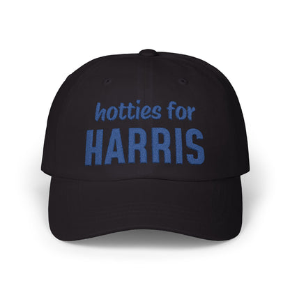 Hotties for Harris Embroidered Cap (blue text)