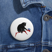 Cat Knocks Elephant Pin