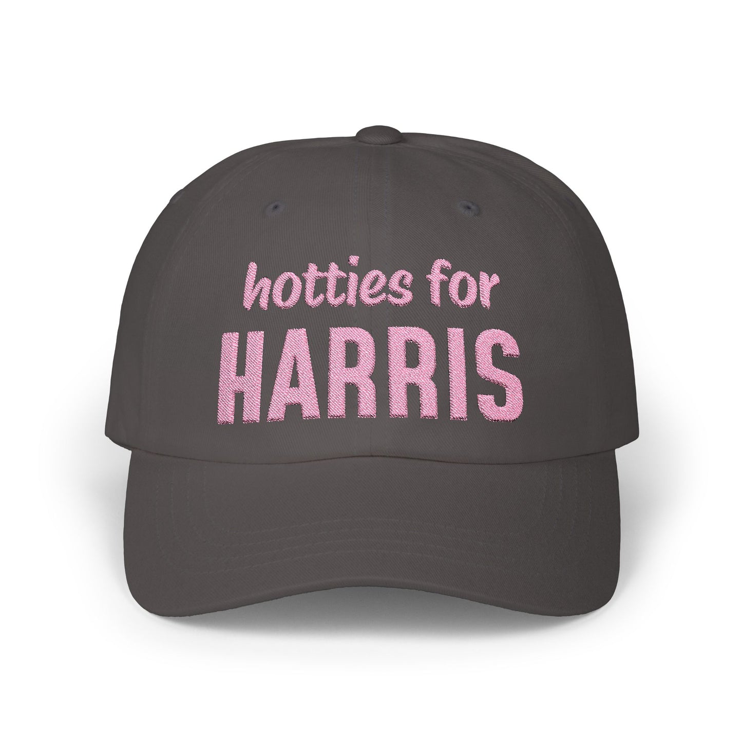 Hotties for Harris Embroidered Cap (pink text)