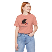 Cat Knocks Elephant Jersey Tee