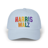 Harris-Walz Embroidered Cap (rainbow text)