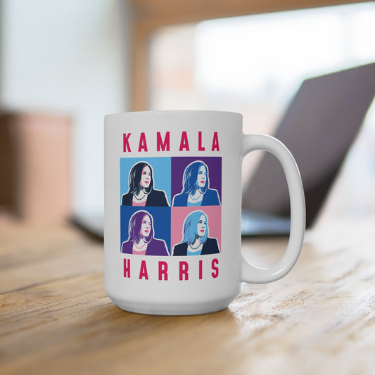 Kamala Harris Pop Art Mug 15oz