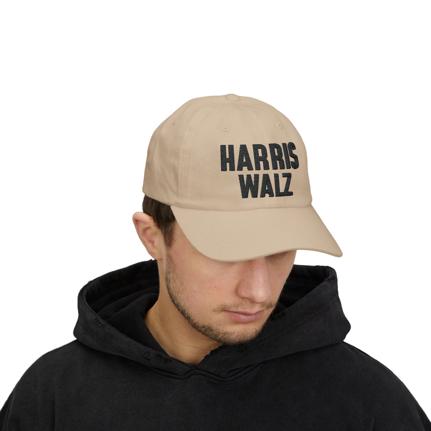 Harris-Walz Embroidered Cap (navy text)