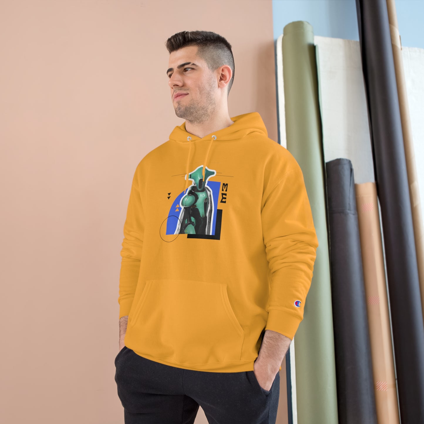 "The Teal One" Champion Hoodie