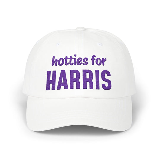 Hotties for Harris Embroidered Cap (purple tax)