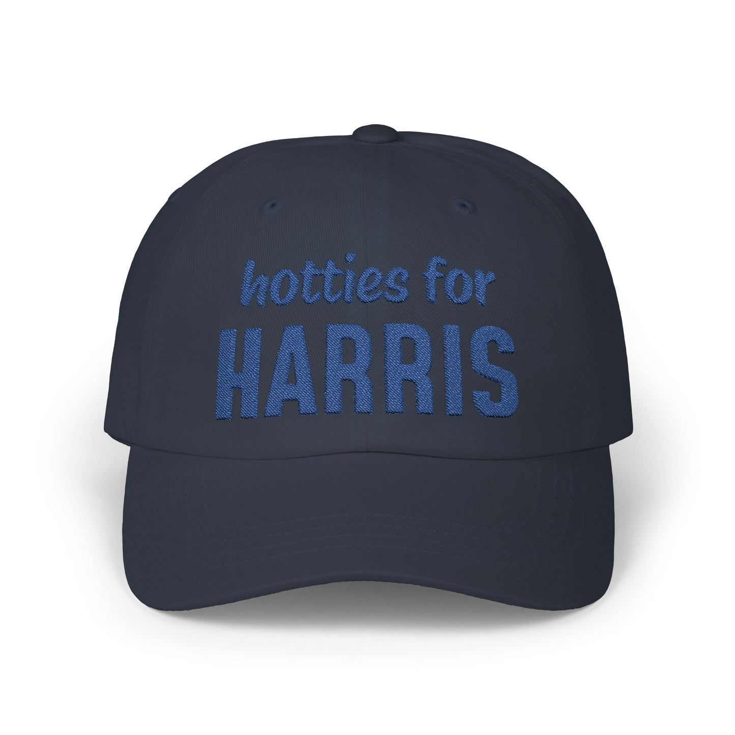 Hotties for Harris Embroidered Cap (blue text)