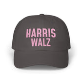 Harris-Walz Embroidered Cap (pink text)