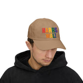 Harris-Walz Embroidered Cap (rainbow text)