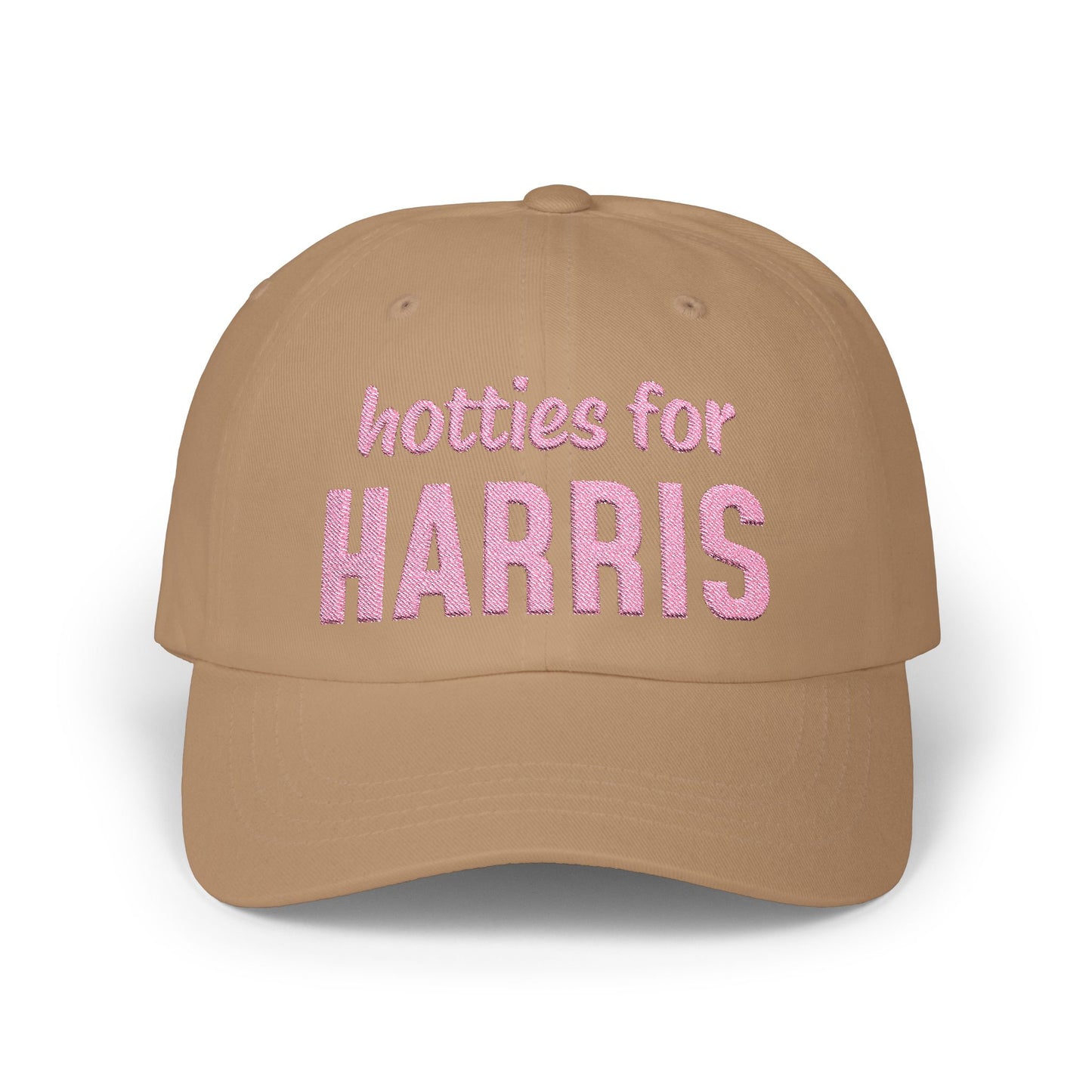 Hotties for Harris Embroidered Cap (pink text)