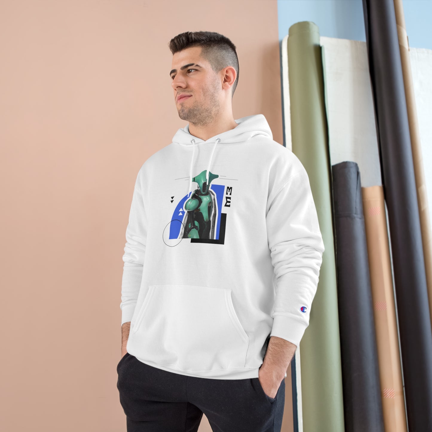 "The Teal One" Champion Hoodie