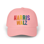 Harris-Walz Embroidered Cap (rainbow text)