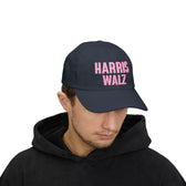 Harris-Walz Embroidered Cap (pink text)