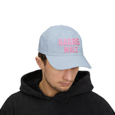 Harris-Walz Embroidered Cap (pink text)