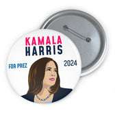 KH for Prez Pin (illustrated)