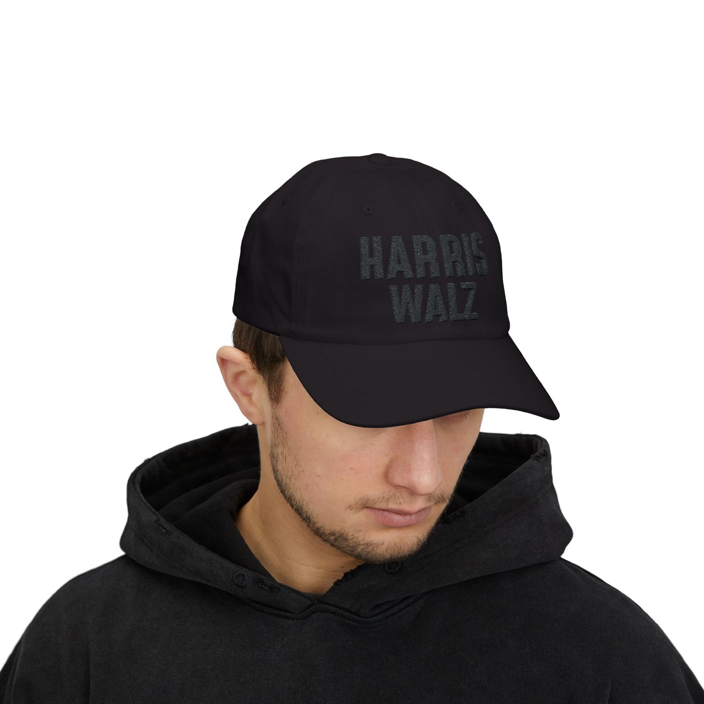 Harris-Walz Embroidered Cap (navy text)