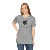 Cat Knocks Elephant Jersey Tee