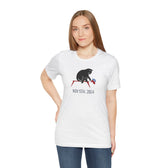 Cat Knocks Elephant Jersey Tee