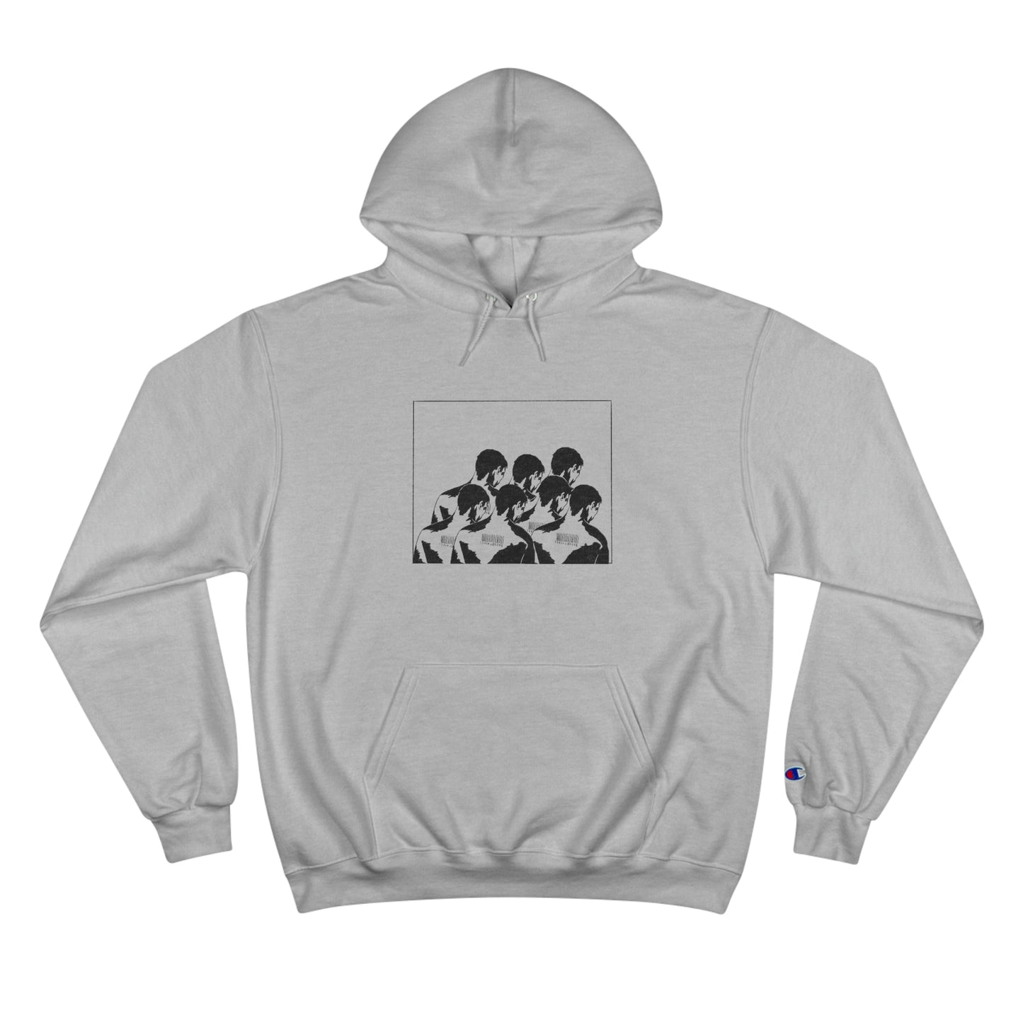 "Barcode Crowd" Champion Hoodie