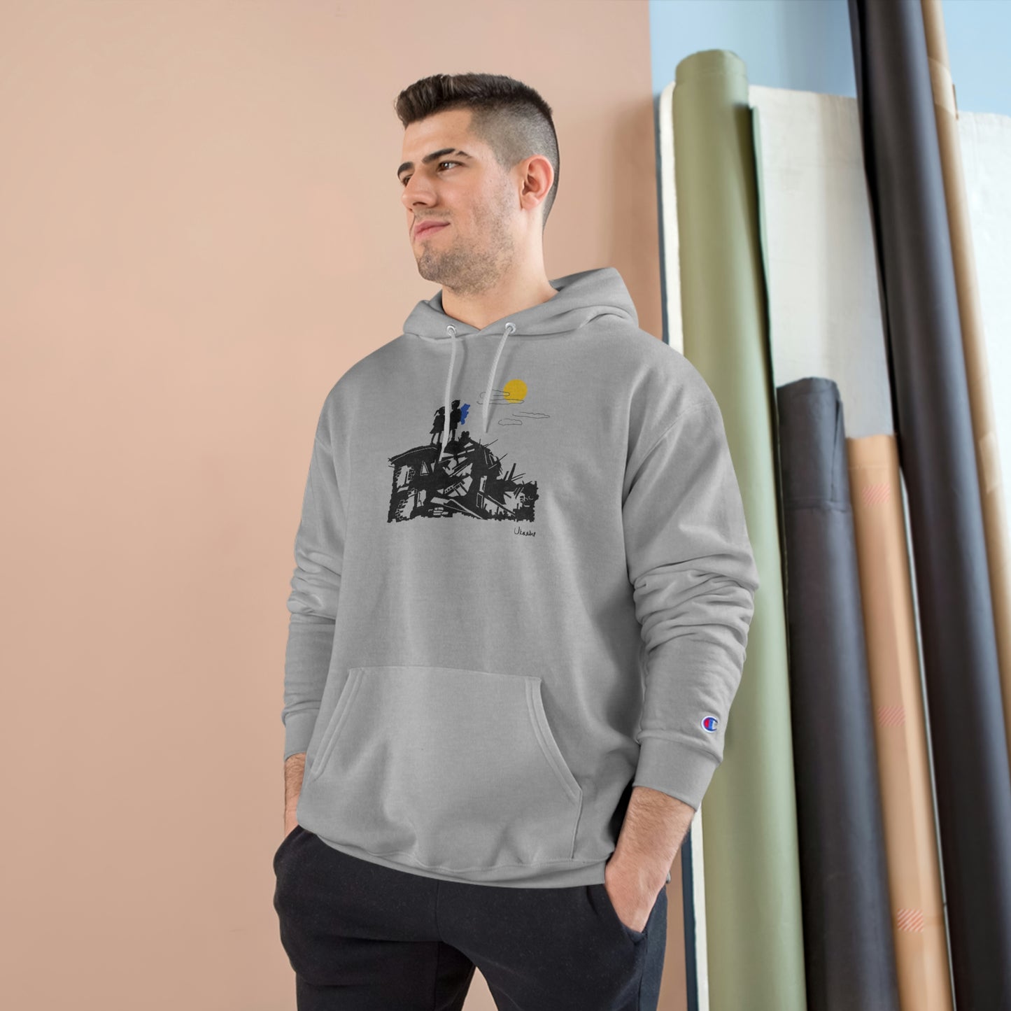 "Dreams on Rubble" Champion Hoodie