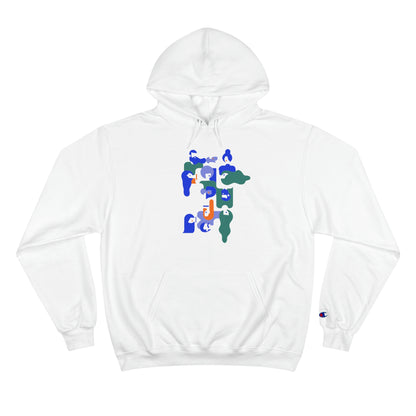 "Puzzled Hair" Champion Hoodie