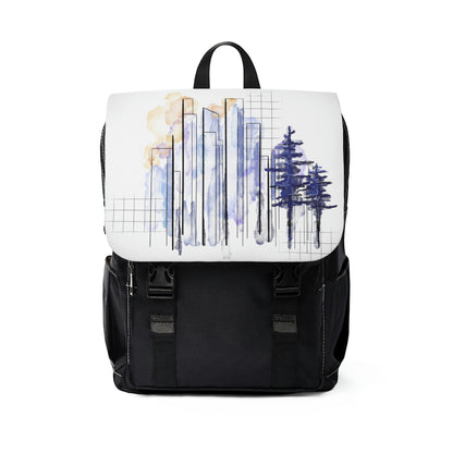 "Blue Cityscape" Backpack