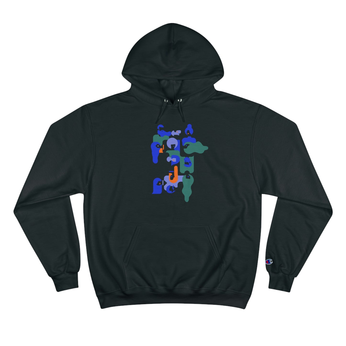 "Puzzled Hair" Champion Hoodie