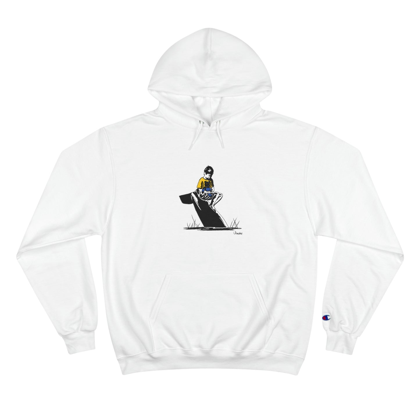 "Backyard Missile: Ukraine" Champion Hoodie