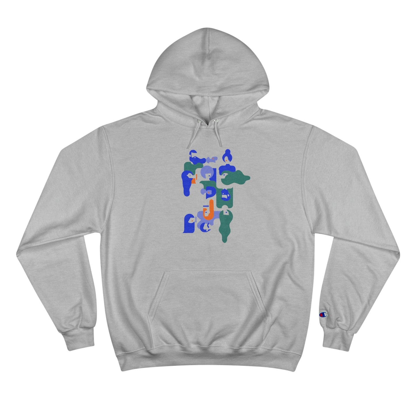 "Puzzled Hair" Champion Hoodie