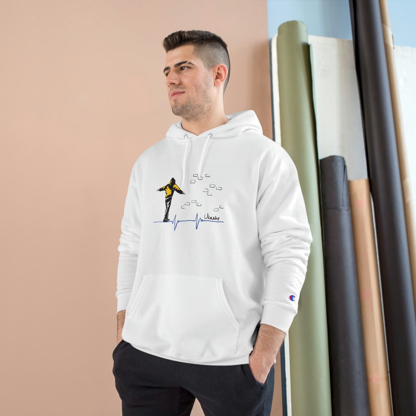 "Walk the Line: Ukraine" Champion Hoodie